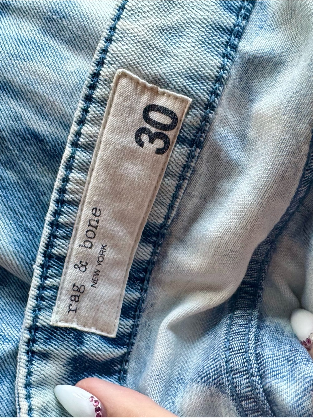 rag & bone indigo water color jeans - Picture 4 of 8